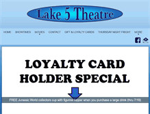 Tablet Screenshot of lake5theatre.com